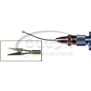 23G Micro Incision Capsulotomy Scissors Straight Ophthalmic Cataract Capsulorhexis Microsurgical Instrument By <b>Blush</b> Surgical - Product Image 3