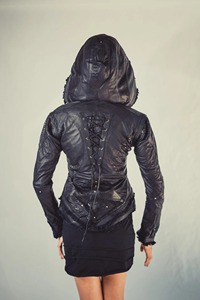 Custom Genuine Python Emboss <b>Leather</b> <b>Jacket</b> Women Premium Streetwear OEM ODM Factory Sample Service Available - Product Image 3