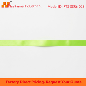 Ruban en satin vert lime simple face de 6 mm, personnalisable, vente en gros, rouleau de 350 mètres pour emballage de bonbons, cadeaux de fête, directement de l'usine - Product Image 6