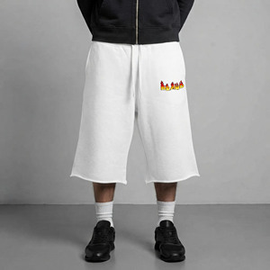 กางเกงขาสั้นผู้ชายสไตล์ไฮสตรีทสุดฮิต ผ้าฝ้าย 100% ระบายอากาศได้ดี เหมาะสำหรับฤดูร้อน มีกระเป๋าข้าง เอวยางยืด แห้งเร็ว - Product Image 4