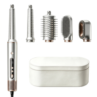 Fer à boucler électrique 5 en 1 avec accessoires interchangeables, brosse sèche-cheveux volumisante pour salon et usage domestique