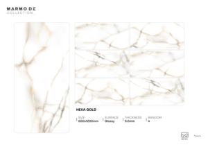 Luxury Premium Modern Glossy Porcelain Tiles Size 600X1200 Large Format Floor <b>Wall</b> Tiles For Design - Product Image 3