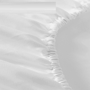 Drap de lit uni en bambou 300TC, léger, respirant et rafraîchissant, idéal pour l'été, pour hôtels et chambres à coucher. - Product Image 4