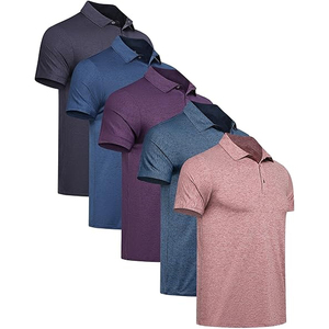 Polo de golf athlétique pour hommes, logo personnalisé, séchage rapide, performance, fabricant américain - Product Image 3