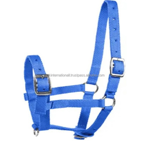 Licol pour cheval en nylon fait main de qualité supérieure, tailles personnalisées, double réglage, licol en nylon durable, articles d'équitation et de course équestre - Product Image 2