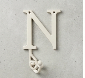 Premium White Letter N Wall <b>Hook</b> Metal Classic Design Single <b>Hook</b> for Clothing Storage Stylish Home Decoration - Product Image 6