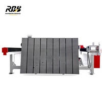 Sierra de Puente CNC Automática de 4 Ejes para Corte de Piedra Sinterizada, Cuarzo y Mármol, con Posicionamiento Infrarrojo de 45 Grados y Control PLC