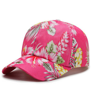 Floral Print Baseball Cap Unisex Adult Casual Spring <b>Summer</b> <b>Hat</b> Breathable Polyester 56-58CM - Product Image 5
