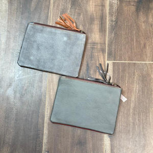 Bolso de mano de cuero reciclado con estampado de logotipo personalizado para mujer, bolso de mano de maquillaje cosmético de cuero colorido para mujer - Product Image 5