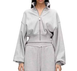 Nouveau pull à capuche pour femmes, doux et élégant, 100% coton, adapté à la détente en intérieur et en extérieur, manches longues, été - Product Image 1