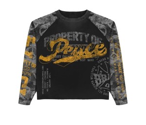 Camiseta de Manga Larga de Doble Capa con Corte Personalizado, Estilo Oversize, Lavado Ácido, 300 GSM, Impresión Gráfica y Logotipo Bordado - Product Image 3