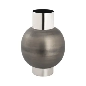 Artistic Modern Metal Flower <b>Vase</b> <b>Unique</b> Sculptural Design ZAHID EXPORTS Tabletop Coastal Bulk Supplier Minimal Clean Interior - Product Image 1