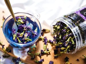 Dried butterfly pea flowers natural blue ingredient for beverage production tea processing bulk vietnam supply direct bulk use - Product Image 2