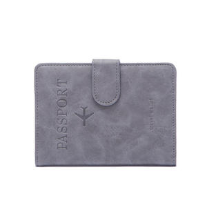 Portefeuille de voyage en cuir de vachette véritable avec logo personnalisé, accessoires de voyage, couverture de passeport vintage faite à la main - Product Image 2