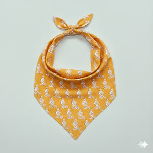 Bandana en coton bio imprimé à la main, écharpe turban indienne durable, accessoire de mode doux pour femme, vente en gros - Product Image 3