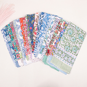 Versatile Wrist-Cuff & Bag Accessory Bohemian Floral Cotton <b>Square</b> <b>Scarf</b> Bandana & Pocket <b>Square</b> Kerchief - Product Image 1