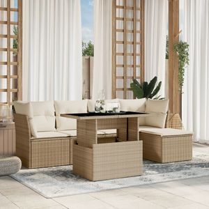 Ensemble de canapés de jardin beige - Product Image 1