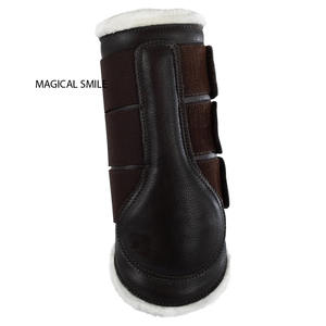 รองเท้าแปรงฟันม้าที่มีคุณภาพสูงรองเท้าหุ้มข้อที่นุ่มมากให้การปกป้องที่ดีที่สุดและรองเท้าแปรงสีน้ำตาล - Product Image 5