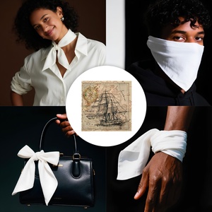 Pañuelos Cuadrados de Algodón 100% con Estampado Personalizado, Diseños Sólidos y de Puntos, Transpirables, para Uso en las Cuatro Estaciones, Pañuelo de Algodón Estampado - Product Image 2