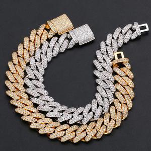 สร้อยคอแบบ Cuban Link ประดับเพชร ขายส่ง ราคาพิเศษ เครื่องประดับหรูหราสำหรับผู้ชายและผู้หญิง มีจำหน่ายในราคาลดพิเศษ - Product Image 5