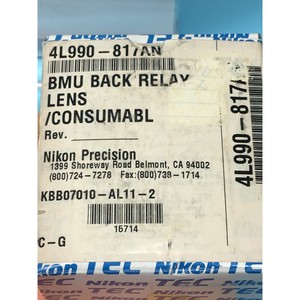 Objectif Nikon 4L990-817AN BMU Back Relay, 149780 - Équipement et pièces semi-conductrices d'occasion fiables à l'échelle mondiale chez - Product Image 4