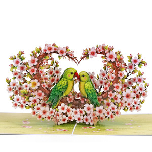 Sobre para Tarjeta de Regalo Personalizado con Tarjetas de Felicitación 3D de Lujo con Diseño de Amor - Product Image 1