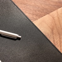 Tapis de bureau végétalien personnalisé grand tapis de souris fait à la main en cuir véritable décor de bureau accessoires protecteur de Table LDP-0047