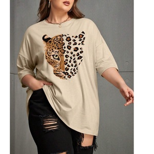 Camiseta de Verano para Mujer, Tallas Grandes, Nueva Colección, Estilo Casual, Manga Corta, 100% Algodón Transpirable, Proveedor BD - Product Image 5