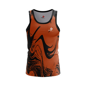 Débardeurs de sport personnalisés avec logo, écologiques, anti-boulochage, séchage rapide, respirants pour hommes, pour la course et le sport - Product Image 2
