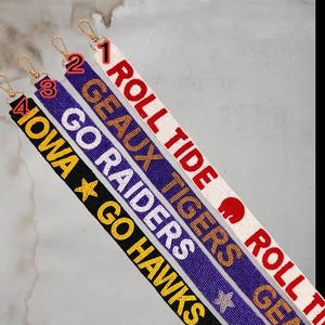 Correas de bolso con cuentas al mejor precio, correas de hombro cruzadas para el día del partido, asas de bolso de tela tejida, accesorios de transporte - Product Image 1