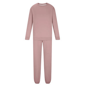 <b>Men</b> <b>Purple</b> Solid Hooded Tracksuit Set Full Sleeve Casual Sweatshirt Pants Regular Fit Midweight Cotton Autumn Wear - Product Image 5