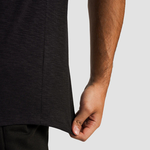 T-shirts pour hommes à manches courtes, coupe ajustée, de qualité supérieure, respirants, écologiques, confortables et légers, avec logo personnalisé en gros - Product Image 5