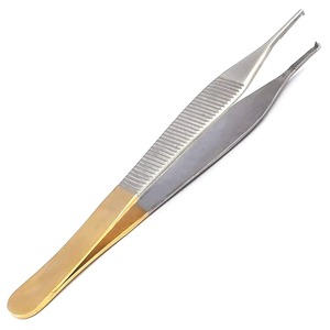 Pince à épiler chirurgicale droite TC 6'' (15 cm) en acier inoxydable de haute qualité pour tissus, pince à épiler dentaire TC - Product Image 1