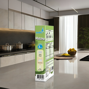 Kit de Té de Burbujas Instantáneo Alody con Bolas de Tapioca y Polvo con Sabor a Matcha, Sin Aditivos, Color Natural, 3 Sets/Caja - Product Image 2