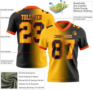 Vêtements de sport personnalisés – Uniformes de football à dégradé haute définition – Maillots d'entraînement d'équipe en polyester durable - Product Image 2