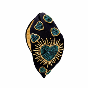 Serre-têtes modernes faits main brodés de perles, pour fêtes, mariages, cadeaux festifs, personnalisables, ethniques, accessoires capillaires - Product Image 1