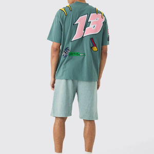 กางเกงขาสั้นผู้ชายรุ่นใหม่ น้ำหนักเบา ล้างสีแบบแอซิด รักษ์โลก ราคาถูกจากโรงงาน ดีไซน์คลาสสิค พิมพ์ลาย - Product Image 4