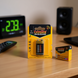 แบตเตอรี่ ExtraStar 9V 340mAh อัลคาไลน์ ใช้งานได้ยาวนาน สำหรับอุปกรณ์อิเล็กทรอนิกส์ - Product Image 3