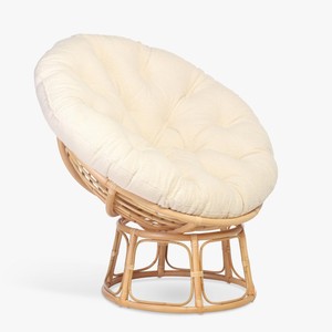 Rattan bowl chair papasan round swivel egg sofa high quality handmade cane moon saucer chairs - Product Image 5