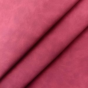 Cuir de vachette souple bordeaux massif en suède fendu pour meubles, vêtements et accessoires - Product Image 1