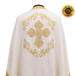 Conjunto de Vestimenta Sacerdotal Ortodoxa, Bordado Personalizado en Satén, Ropa Religiosa Litúrgica para Servicios Religiosos - Product Image 6