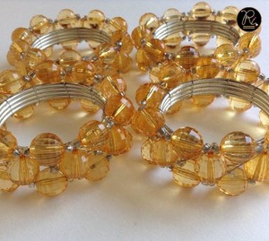 Anillos de Servilleta con Borlas de Cuentas Doradas Estilo Bohemio, Hechos a Mano, para Uso en Hoteles y Restaurantes Occidentales, Compre Directamente del Proveedor - Product Image 1