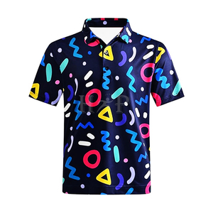 Chemises de golf décontractées en tricot à sublimation, manches courtes, jersey imprimé personnalisé, vêtements de sport rayés pour femmes, fabricant de vêtements de sport Dry Fit - Product Image 5