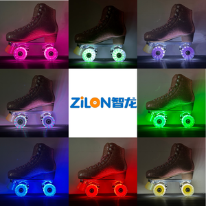 Roues lumineuses LED pour patins quad 58x32mm 82A en PU haute élasticité avec roulements et <span class=keywords><strong>3</strong></span> lumières clignotantes - Product Image 2