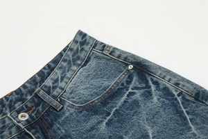 Pantalones Cortos de Mezclilla Personalizados STARLIGHT para Hombre, Lavado a la Moda, Lavado Nieve, Lavado Azul Cielo, Pantalones Cortos de Mezclilla Casuales de Alta Calidad para Hombre - Product Image 5