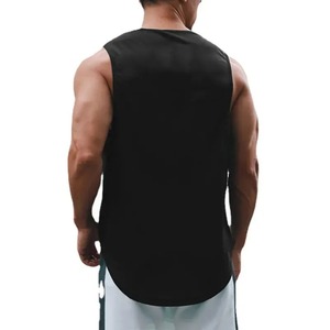 Fitness <b>Singlets</b> Hip Hop Button Bat Print Quick Dry Bodybuilding Tank Top <b>Men</b> Muscle Sleeveless Shirt Sports Vest - Product Image 2
