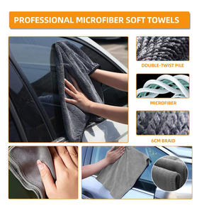 Brosse de lavage de voiture 9 pièces brosse de pneu de voiture brosse de moyeu gants de lavage cryptés - Product Image 6