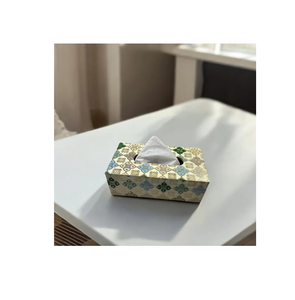 Boîte à mouchoirs en bois imprimée unique pour la maison, distributeur de serviettes décoratif, organiseur de table élégant au prix le plus bas - Product Image 3