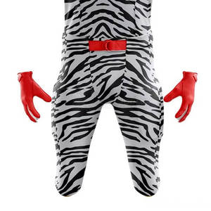 Uniforme de Fútbol Americano Personalizado con Estampado de Cebra, Transpirable, de Poliéster, Jersey y Pantalones con Impresión por Transferencia de Calor, Venta al Por Mayor OEM - Product Image 3