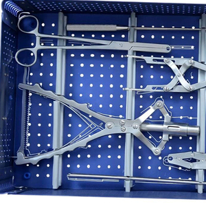 Ensemble d'instruments de chirurgie de la colonne vertébrale, classe I, stérilisation manuelle à haute température, boîte en aluminium, instruments chirurgicaux pour ponts osseux - Product Image 4